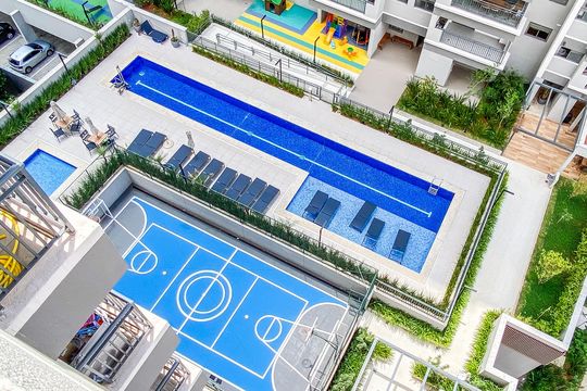 Área comum de apartamento para alugar com 2 quartos, 41m² em Vila Guilhermina, São Paulo