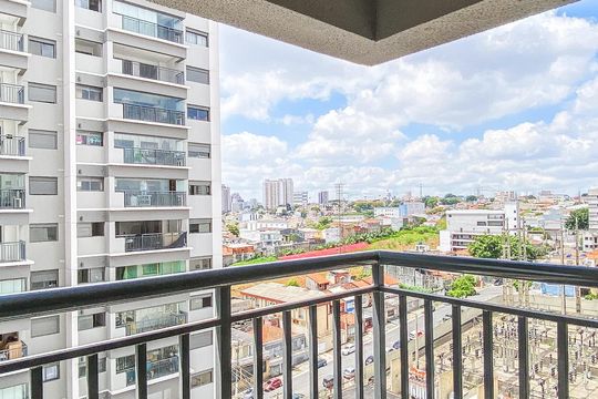 Varanda  de apartamento para alugar com 2 quartos, 41m² em Vila Guilhermina, São Paulo