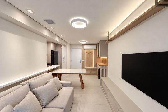 Sala de apartamento à venda com 2 quartos, 66m² em Jardim das Acacias, São Paulo