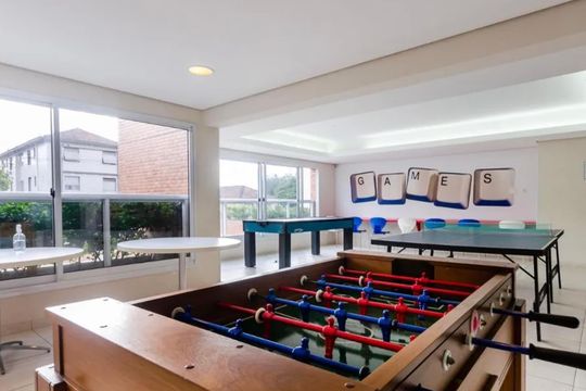 Área comum - Salão de jogos de apartamento para alugar com 2 quartos, 62m² em Macuco, Santos