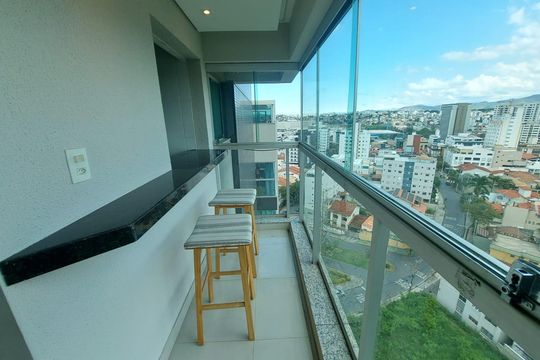 varanda de apartamento à venda com 3 quartos, 193m² em Palmares, Belo Horizonte