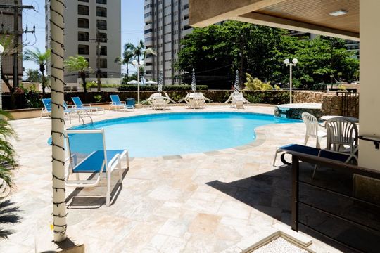Área comum de apartamento para alugar com 3 quartos, 169m² em Vila Alzira, Guarujá
