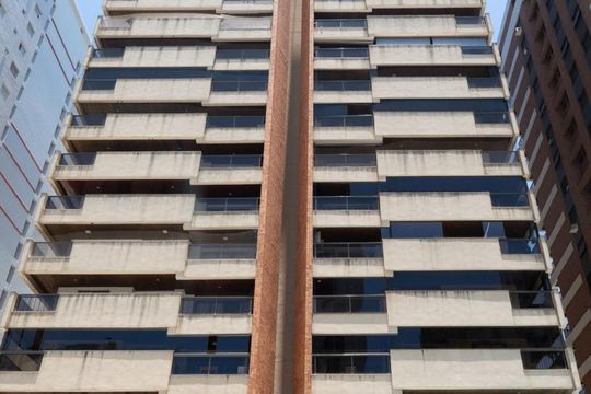 Fachada de apartamento para alugar com 3 quartos, 169m² em Vila Alzira, Guarujá