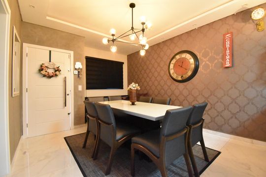 Sala de Jantar de casa de condomínio à venda com 3 quartos, 89m² em Xaxim, Curitiba