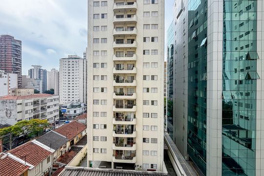 Vista Quarto de apartamento à venda com 1 quarto, 35m² em Pinheiros, São Paulo