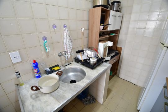 Cozinha de kitnet/studio para alugar com 1 quarto, 40m² em Centro, Campinas