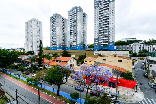 Vista da Sala de apartamento para alugar com 2 quartos, 35m² em Vila Rosalia, Guarulhos