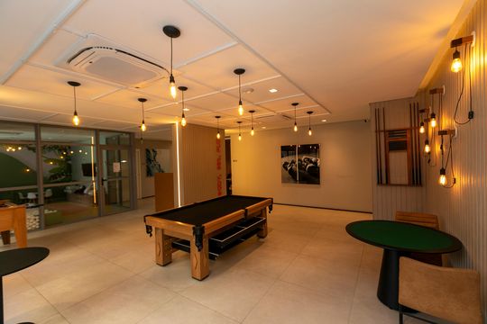 SALÃO DE JOGOS de apartamento para alugar com 1 quarto, 36m² em Vila Itapura, Campinas