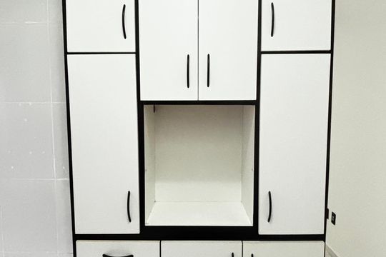 Cozinha e Área de Serviço de apartamento à venda com 2 quartos, 49m² em Jardim Santo André, Santo André