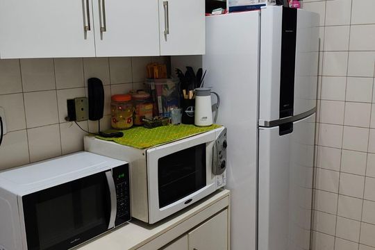 Cozinha de apartamento à venda com 2 quartos, 49m² em Vila Santa Luzia, São Bernardo do Campo