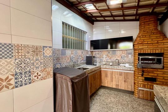 Churrasqueira de apartamento à venda com 3 quartos, 118m² em Heliópolis, Belo Horizonte