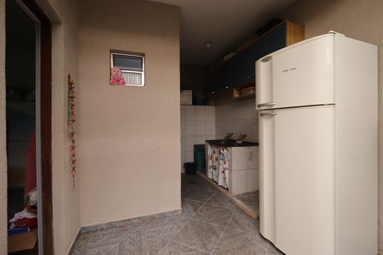 Área de Serviço externa de casa à venda com 3 quartos, 274m² em Vila Alzira, Santo André