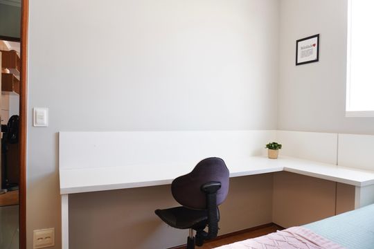 Quarto 1 de apartamento para alugar com 3 quartos, 87m² em Santo Andre, Belo Horizonte
