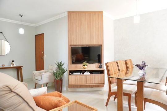 Sala  de apartamento para alugar com 3 quartos, 87m² em Santo Andre, Belo Horizonte
