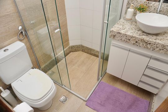 Banheiro Social de apartamento para alugar com 3 quartos, 87m² em Santo Andre, Belo Horizonte
