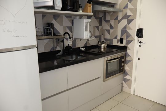 Cozinha e Área de Serviço de apartamento à venda com 2 quartos, 35m² em Vila Graciosa, São Paulo