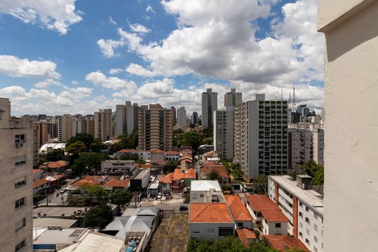 Vista da Sala de apartamento à venda com 2 quartos, 98m² em Pompeia, São Paulo