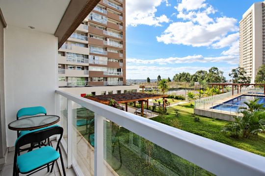 Varanda de apartamento para alugar com 1 quarto, 50m² em Águas Claras, Brasília