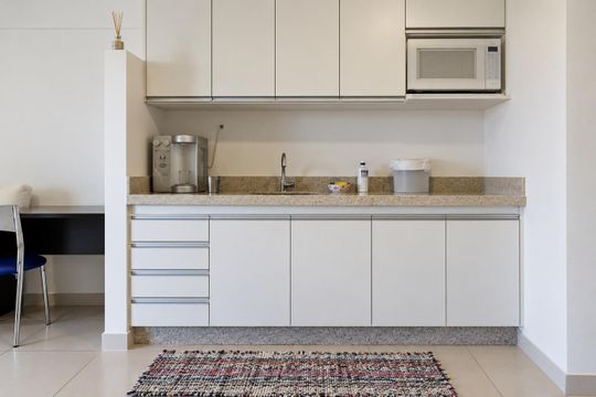 Cozinha de apartamento para alugar com 1 quarto, 50m² em Águas Claras, Brasília