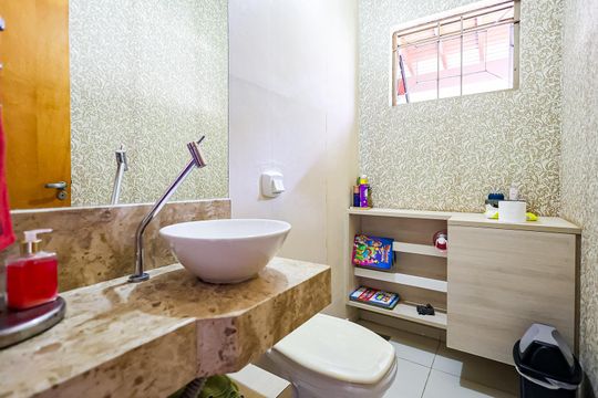 Lavabo de casa à venda com 3 quartos, 270m² em Chácara Areal, Indaiatuba