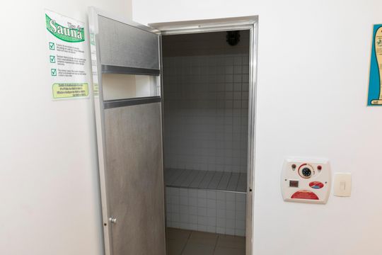 SAUNA de apartamento para alugar com 1 quarto, 50m² em Cambuí, Campinas