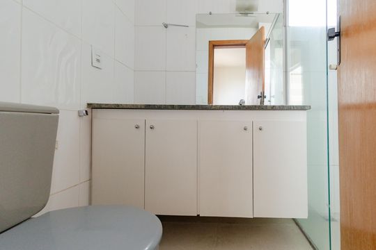 Banheiro Suíte de apartamento à venda com 3 quartos, 91m² em São Lucas, Belo Horizonte