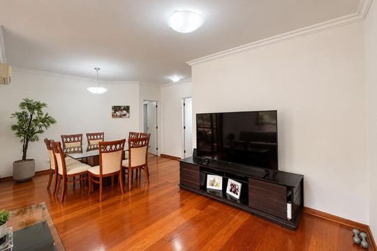 Sala de Jantar de apartamento à venda com 3 quartos, 118m² em Alphaville, Barueri