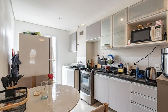 Cozinha de apartamento à venda com 1 quarto, 33m² em Sacomã, São Paulo