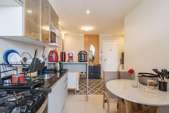 Cozinha de apartamento à venda com 1 quarto, 33m² em Sacomã, São Paulo