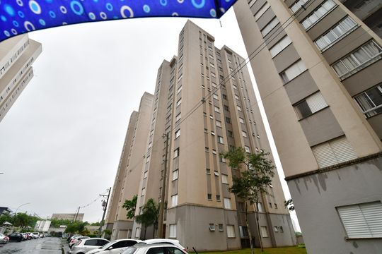 Fachada do bloco de apartamento para alugar com 2 quartos, 52m² em Jardim Sao Sebastiao, Hortolândia