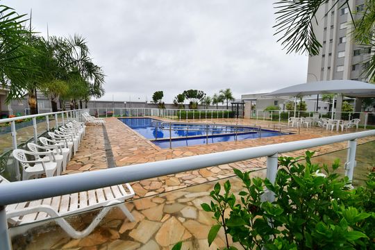 Área comum - Piscina de apartamento para alugar com 2 quartos, 52m² em Jardim Sao Sebastiao, Hortolândia