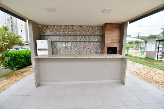 Área comum - Churrasqueira de apartamento para alugar com 2 quartos, 52m² em Jardim Sao Sebastiao, Hortolândia