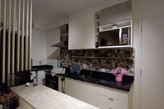 Cozinha de apartamento para alugar com 2 quartos, 33m² em Cidade Mãe do Céu, São Paulo