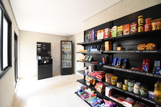 Área comum - Market de apartamento para alugar com 1 quarto, 33m² em Centro, Curitiba