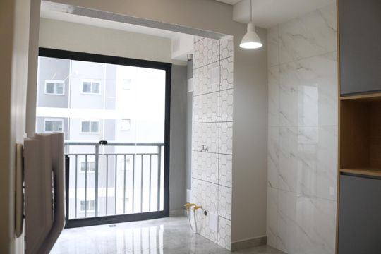 Cozinha de apartamento para alugar com 2 quartos, 41m² em Lapa de Baixo, São Paulo