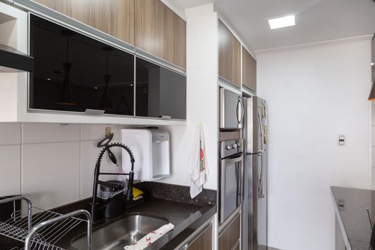 Cozinha de apartamento à venda com 3 quartos, 83m² em Jardim Zaira, Guarulhos