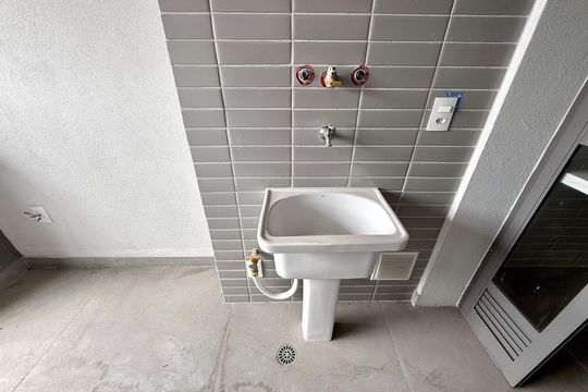 Área de Serviço de apartamento à venda com 3 quartos, 127m² em Santo Amaro, São Paulo