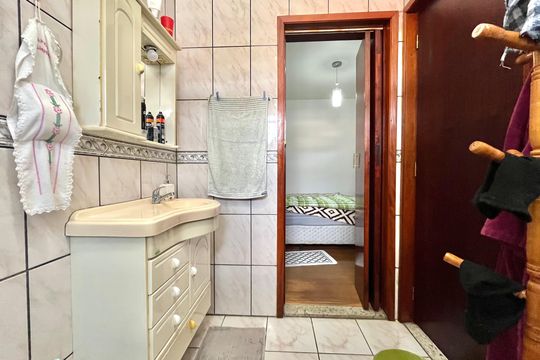 Banheiro da Suíte de casa à venda com 3 quartos, 200m² em Vila Campestre, São Paulo