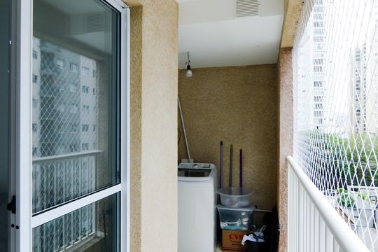 Varanda da Sala de apartamento à venda com 2 quartos, 45m² em Picanço, Guarulhos