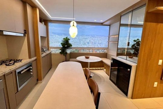 Cozinha de apartamento à venda com 3 quartos, 83m² em Paquetá, Belo Horizonte