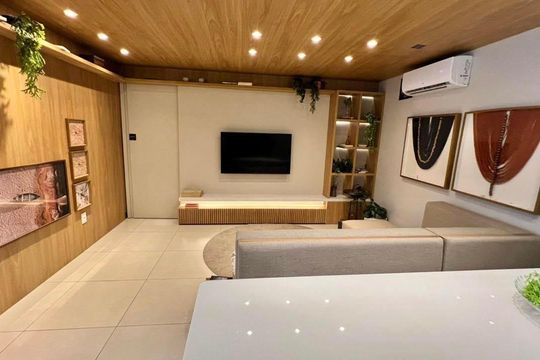 Sala de apartamento à venda com 3 quartos, 83m² em Paquetá, Belo Horizonte