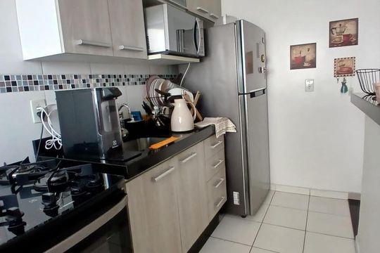 Cozinha de apartamento à venda com 2 quartos, 48m² em Planalto, São Bernardo do Campo