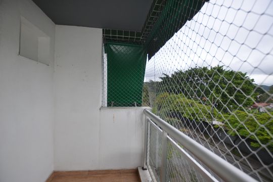 Varanda da Sala de apartamento para alugar com 1 quarto, 67m² em Jardim Sulacap, Rio de Janeiro