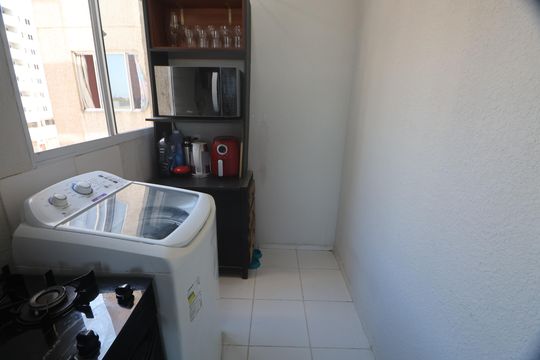 Área de serviço de apartamento à venda com 2 quartos, 42m² em Estância Velha, Canoas
