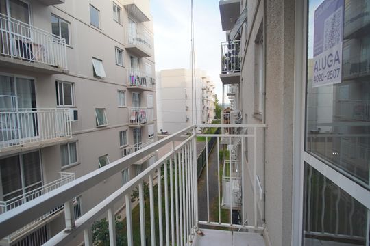 varanda da sala de apartamento para alugar com 2 quartos, 47m² em Santo Afonso, Novo Hamburgo