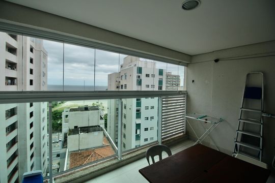 Varanda da Sala de apartamento para alugar com 2 quartos, 76m² em José Menino, Santos
