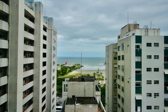 Vista da Varanda de apartamento para alugar com 2 quartos, 76m² em José Menino, Santos