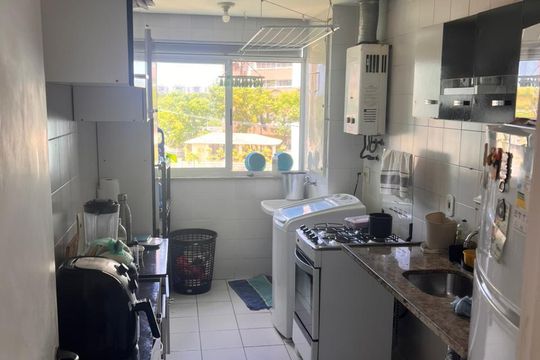 Cozinha de apartamento à venda com 2 quartos, 77m² em Barra da Tijuca, Rio de Janeiro