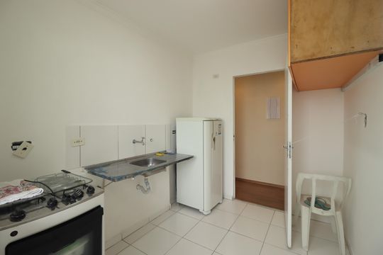 Cozinha de apartamento à venda com 2 quartos, 55m² em Jardim do Estádio, Santo André