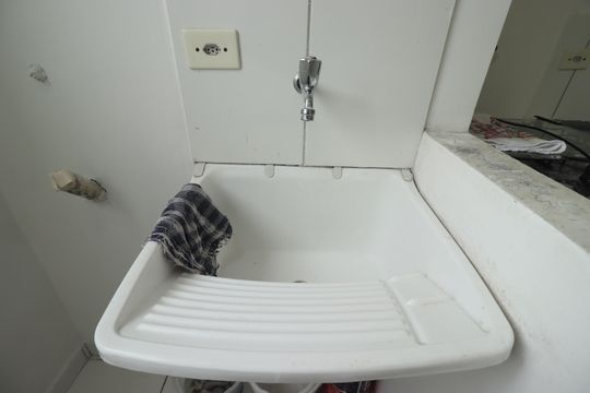 Área de Serviço - Tanque de apartamento à venda com 2 quartos, 55m² em Jardim do Estádio, Santo André